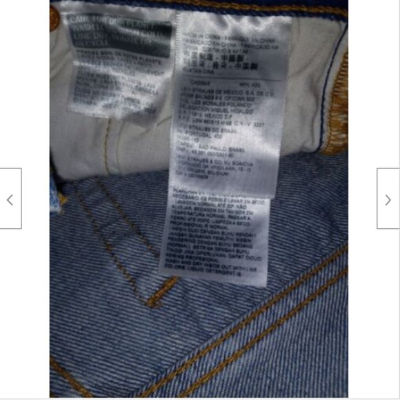 Levis 501 Denim Shorts Tag Size Waist 24 Button Fly Denim Inseam 2" 100% Cotton - Picture 6 of 8